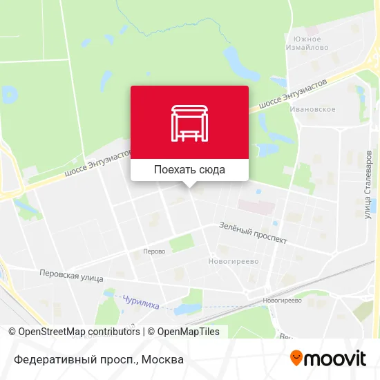 Карта Федеративный просп.