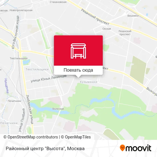 Карта Районный центр "Высота"