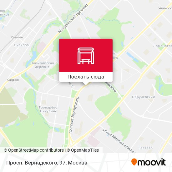 Карта Просп. Вернадского, 97