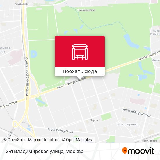 Карта 2-я Владимирская улица