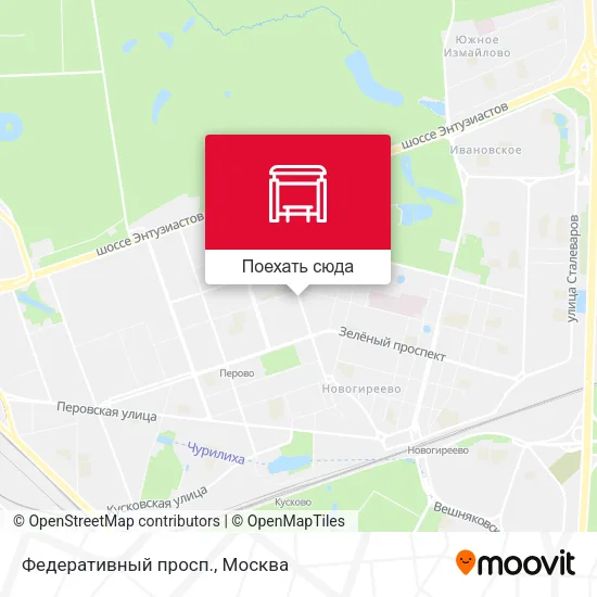 Карта Федеративный просп.