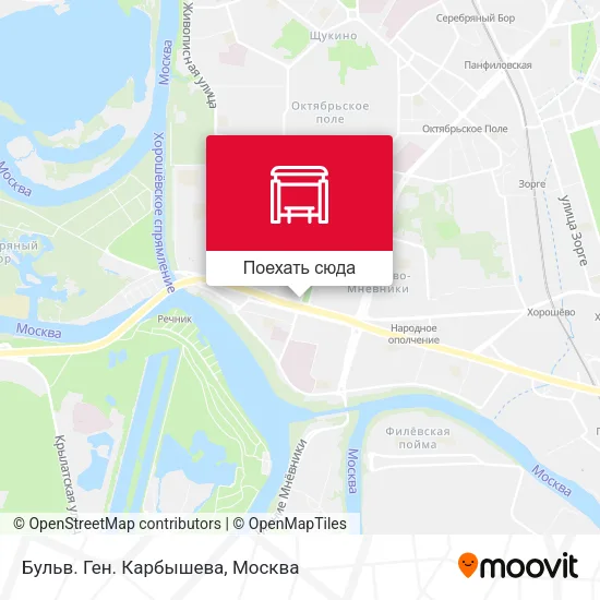 Карта Бульв. Ген. Карбышева