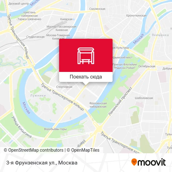 Карта 3-я Фрунзенская ул.