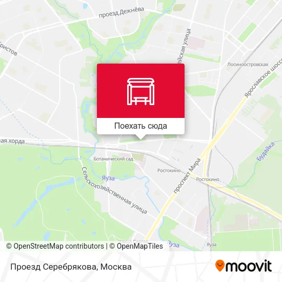 Карта Проезд Серебрякова