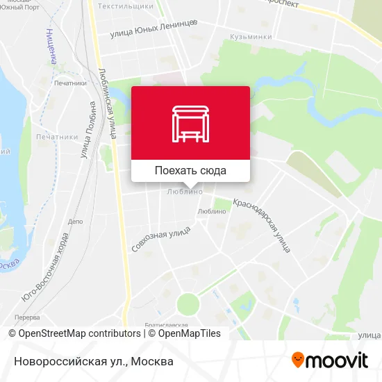 Карта Новороссийская ул.