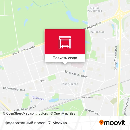 Карта Федеративный просп., 7