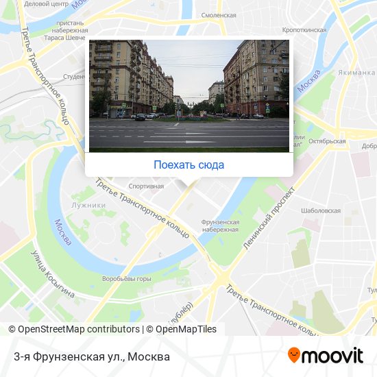 Карта 3-я Фрунзенская ул.