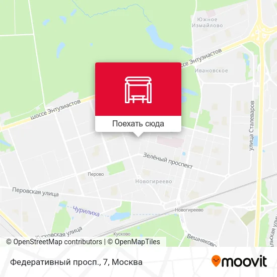 Карта Федеративный просп., 7