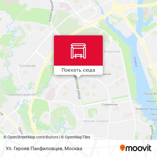 Карта Ул. Героев Панфиловцев