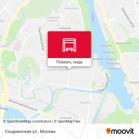 Карта Сходненская ул.