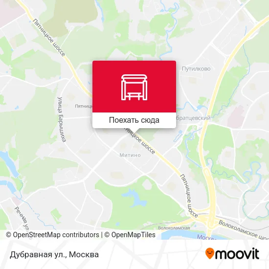 Карта Дубравная ул.