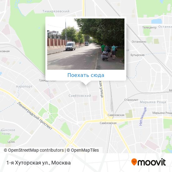 Карта 1-я Хуторская ул.