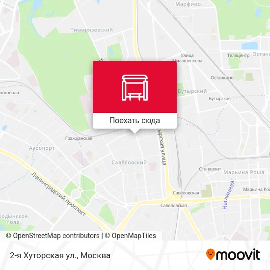 Карта 2-я Хуторская ул.