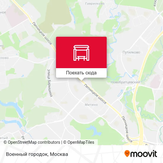 Карта Военный городок