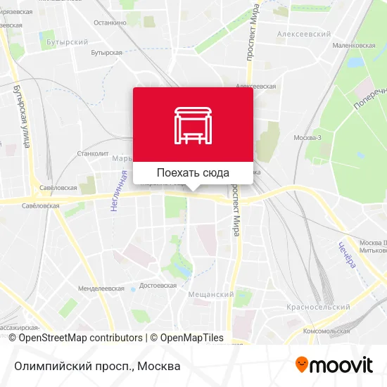 Карта Олимпийский просп.