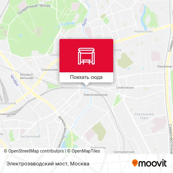 Карта Электрозаводский мост