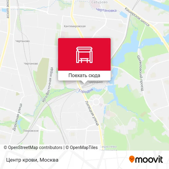 Карта Центр крови
