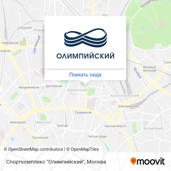 Карта Спорткомплекс "Олимпийский"