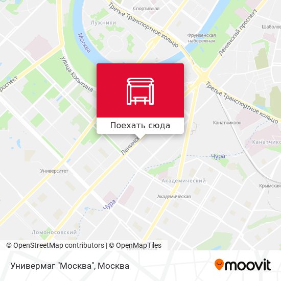 Карта Универмаг "Москва"