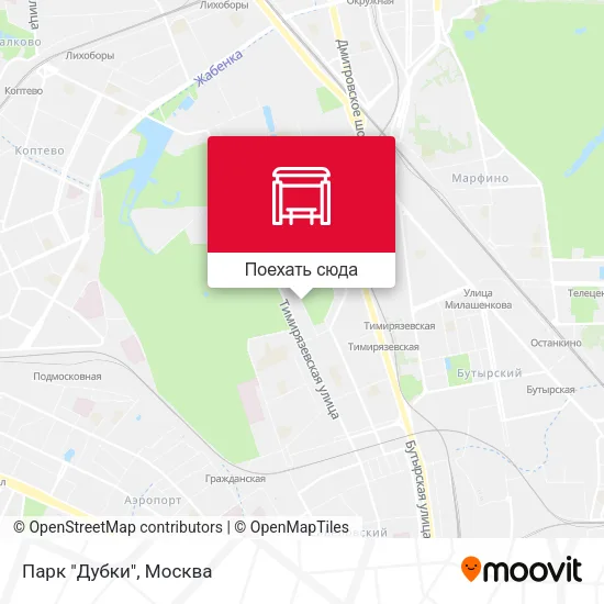Карта Парк "Дубки"