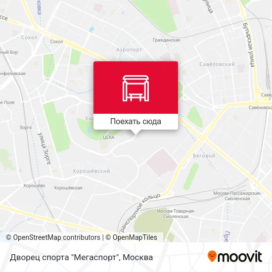 Карта Дворец спорта "Мегаспорт"