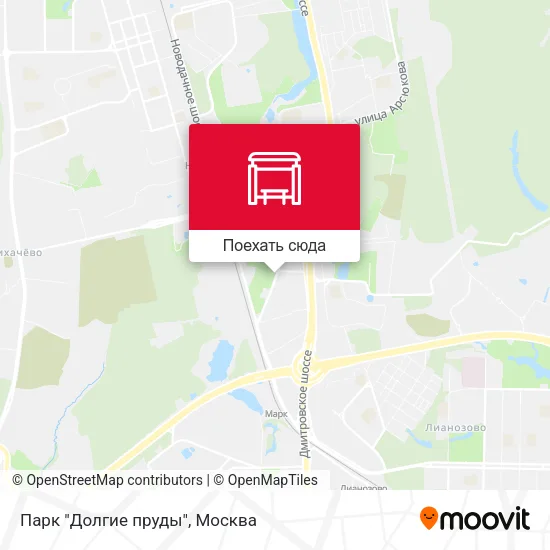 Карта Парк "Долгие пруды"