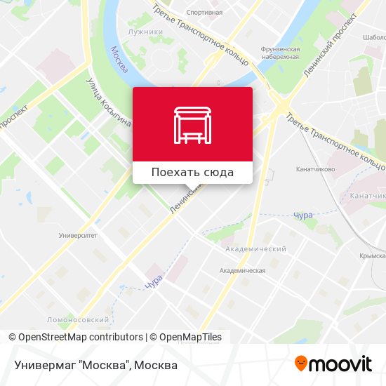 Карта Универмаг "Москва"