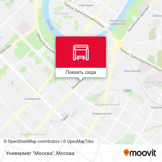 Карта Универмаг "Москва"