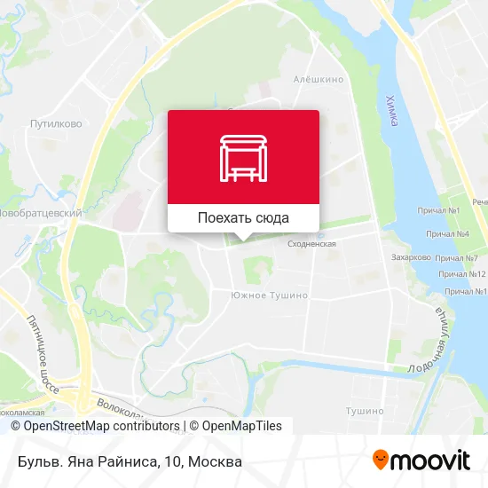 Карта Бульв. Яна Райниса, 10