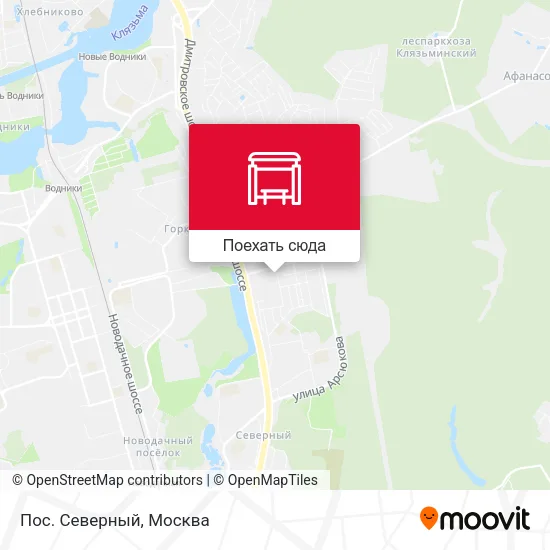 Карта Пос. Северный