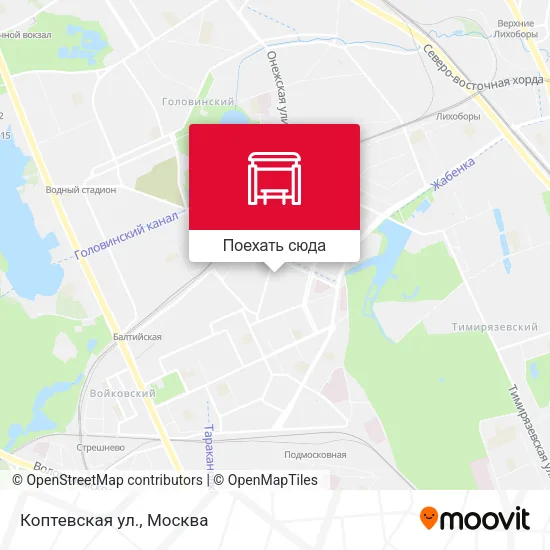 Карта Коптевская ул.