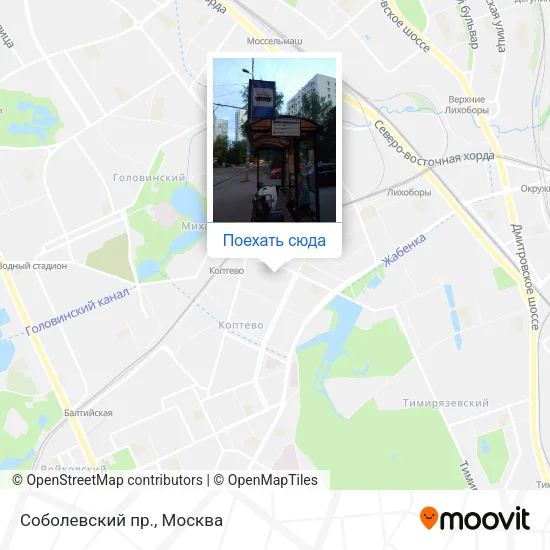 Карта Соболевский пр.