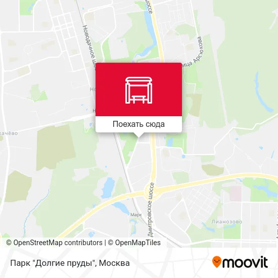 Карта Парк "Долгие пруды"