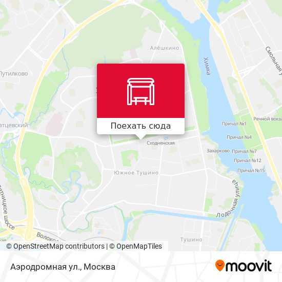 Карта Аэродромная ул.
