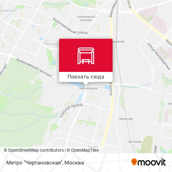 Карта Метро "Чертановская"