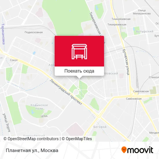 Карта Планетная ул.
