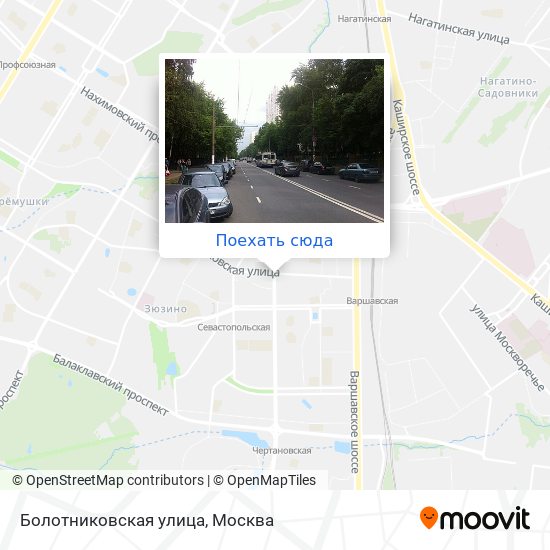 Карта Болотниковская улица