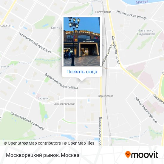 Карта Москворецкий рынок