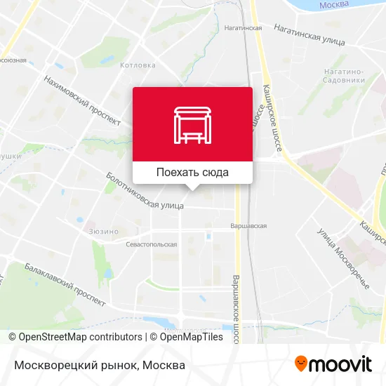 Карта Москворецкий рынок