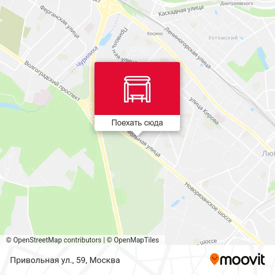 Карта Привольная ул., 59
