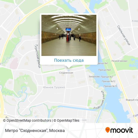 Карта Метро "Сходненская"
