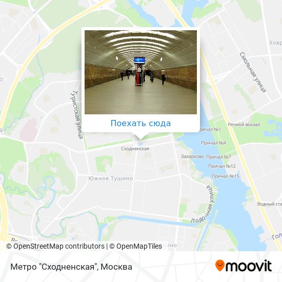 Карта Метро "Сходненская"
