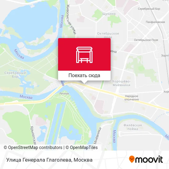 Карта Улица Генерала Глаголева