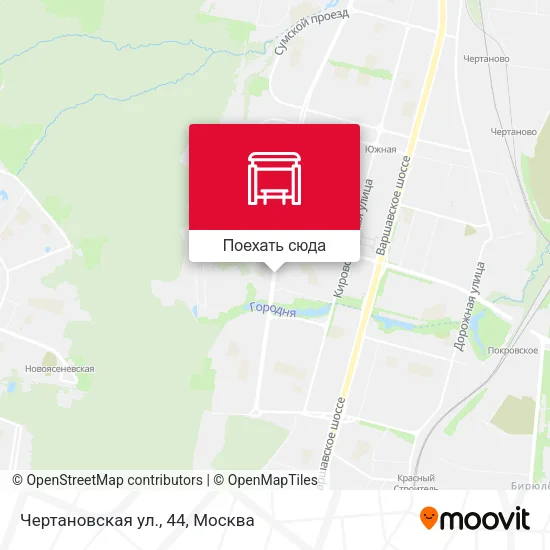 Карта Чертановская ул., 44