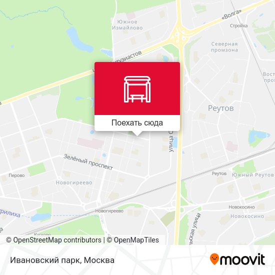Карта Ивановский парк