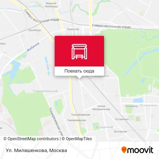 Карта Ул. Милашенкова
