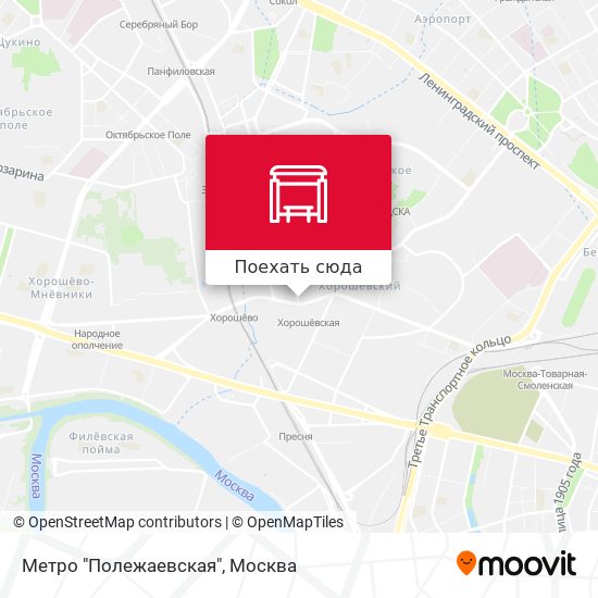 Карта полежаевская москва