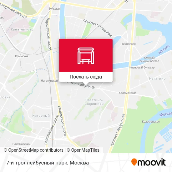 Карта 7-й троллейбусный парк