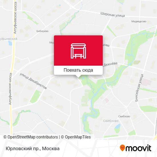 Карта Юрловский пр.