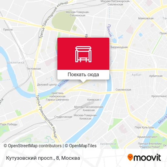 Карта Кутузовский просп., 8
